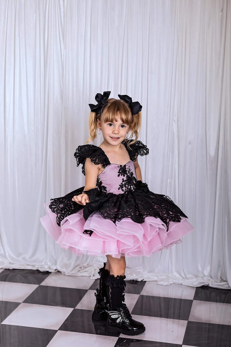 Pink and hotsell black tutu dress